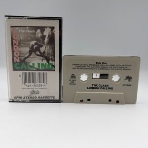 The Clash London Calling Cassette Tape 1979 Epic Punk Rock Vintage TESTED RARE